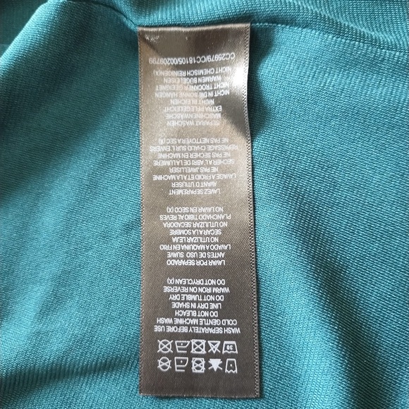 CITY CHIC ccx Long Sleeve Green V-neck Mini Dress Size 16 - Picture 6 of 11